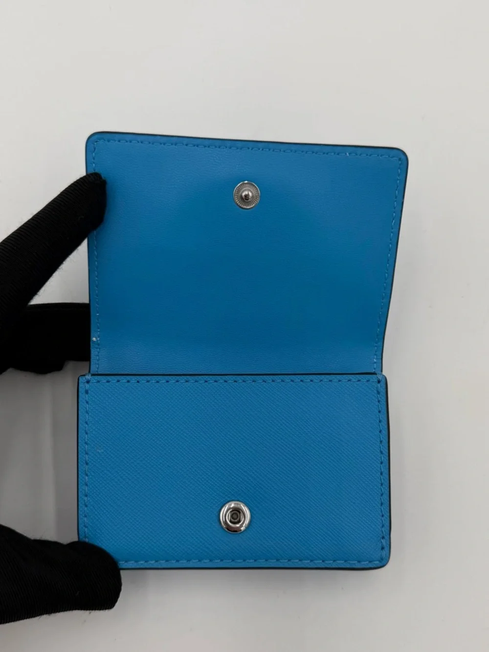 Kate Spade Cameron Blue Saffiano Leather Trifold Wallet NWOT